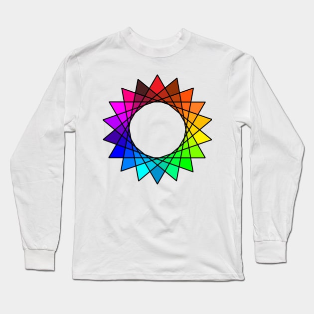 Stained Glass, Version Two Long Sleeve T-Shirt by alysan